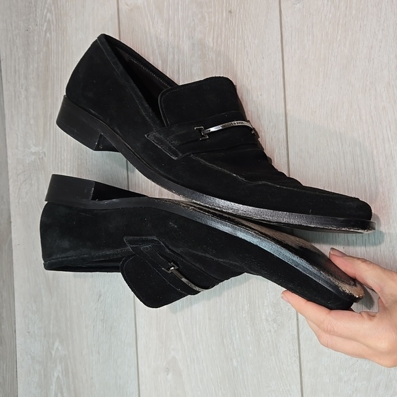 Boss Hugo Boss Mens 50191459 Suede Oxford office Loafer shoes sz 12 - Picture 11 of 14